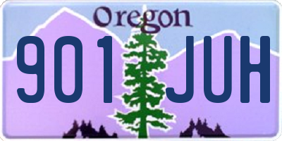 OR license plate 901JUH