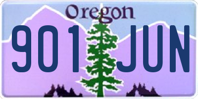 OR license plate 901JUN