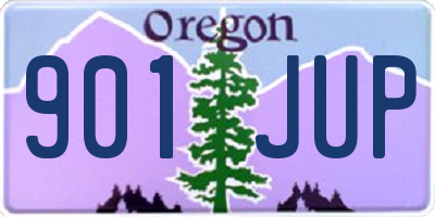 OR license plate 901JUP