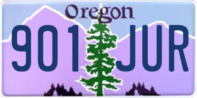 OR license plate 901JUR