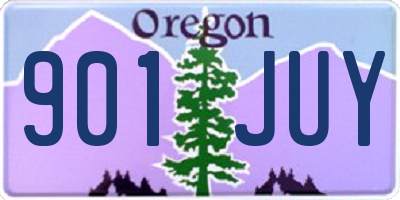 OR license plate 901JUY