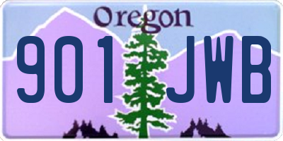 OR license plate 901JWB