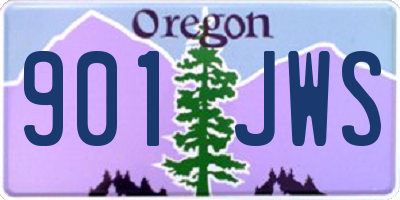 OR license plate 901JWS