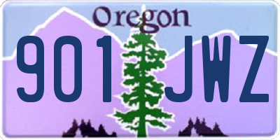 OR license plate 901JWZ