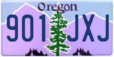 OR license plate 901JXJ