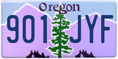 OR license plate 901JYF