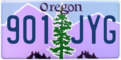OR license plate 901JYG