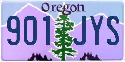 OR license plate 901JYS