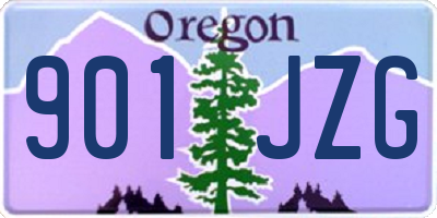 OR license plate 901JZG