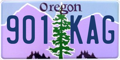 OR license plate 901KAG