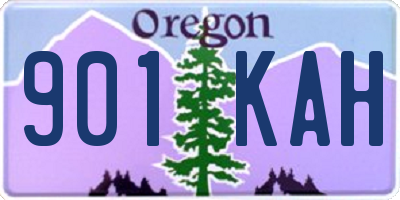 OR license plate 901KAH