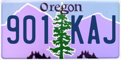 OR license plate 901KAJ