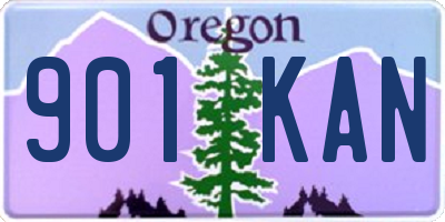 OR license plate 901KAN
