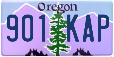 OR license plate 901KAP