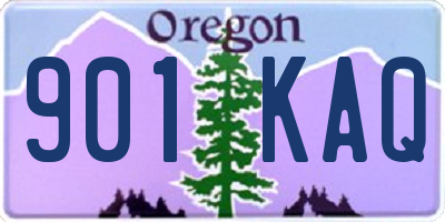 OR license plate 901KAQ