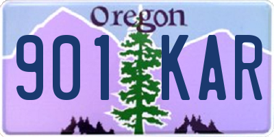 OR license plate 901KAR