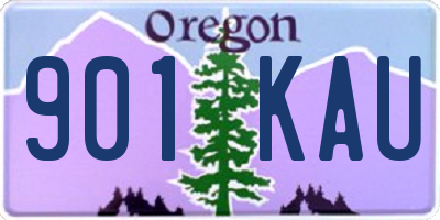 OR license plate 901KAU