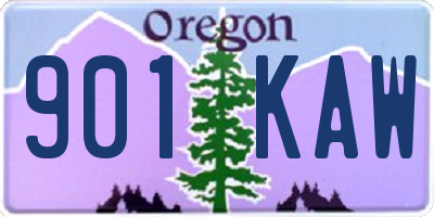 OR license plate 901KAW
