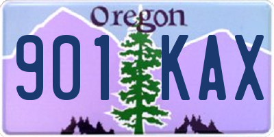 OR license plate 901KAX
