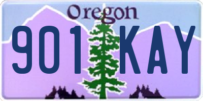 OR license plate 901KAY