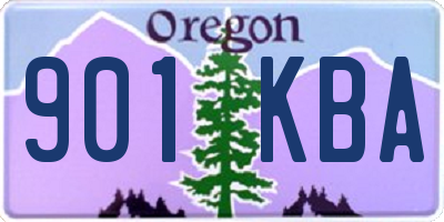 OR license plate 901KBA