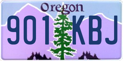 OR license plate 901KBJ