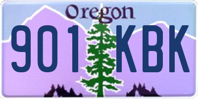 OR license plate 901KBK