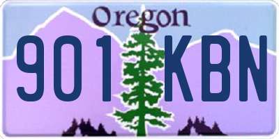 OR license plate 901KBN