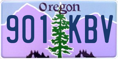 OR license plate 901KBV
