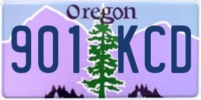 OR license plate 901KCD