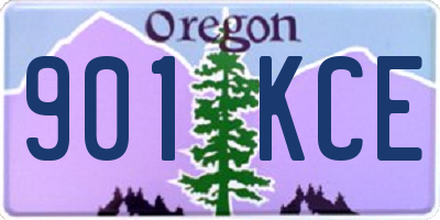 OR license plate 901KCE