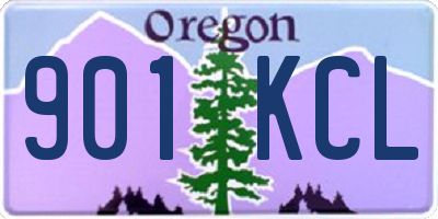 OR license plate 901KCL