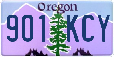 OR license plate 901KCY
