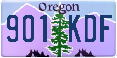 OR license plate 901KDF
