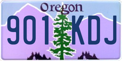 OR license plate 901KDJ