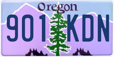 OR license plate 901KDN