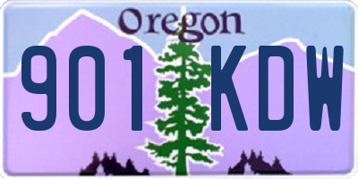 OR license plate 901KDW