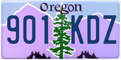OR license plate 901KDZ