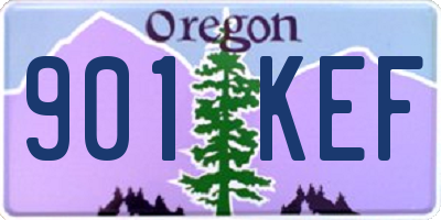 OR license plate 901KEF