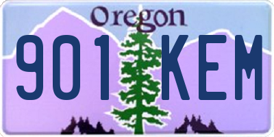 OR license plate 901KEM