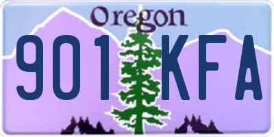 OR license plate 901KFA