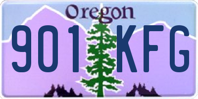 OR license plate 901KFG