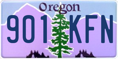 OR license plate 901KFN