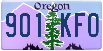 OR license plate 901KFO