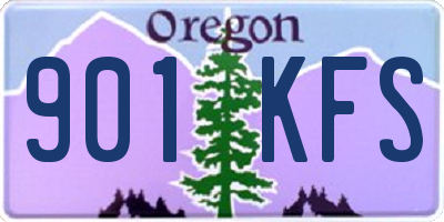 OR license plate 901KFS