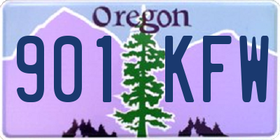 OR license plate 901KFW