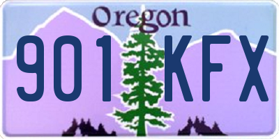 OR license plate 901KFX