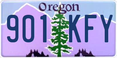 OR license plate 901KFY