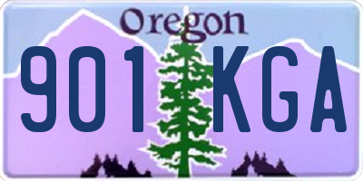 OR license plate 901KGA