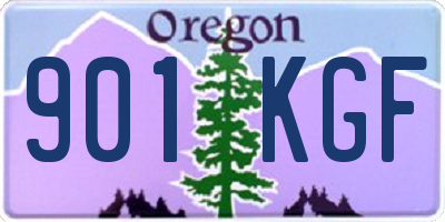 OR license plate 901KGF